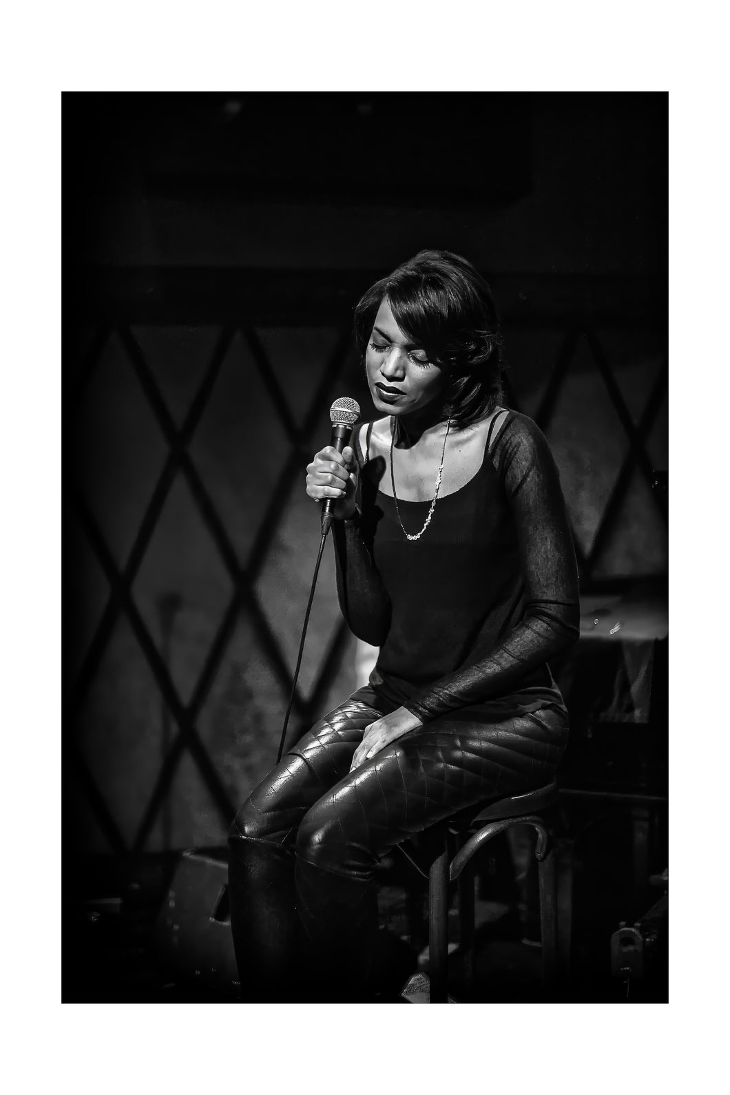 Alice Smith @ Rockwood Music Hall (Tue 2/12/13) 16x24 Black & White Print