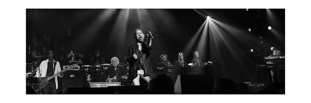 “Bird on a Wire” John Boutté- Nevilles Forever @ Saenger Theatre (Sat 5/2/15) 8x24 Black & White Print