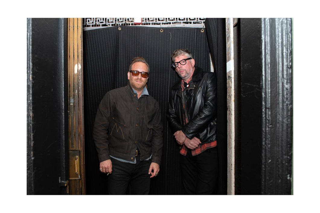 Black Keys- Elevator portrait Love Rocks NYC rehearsals (Thur 3/7/24) Black & White Print