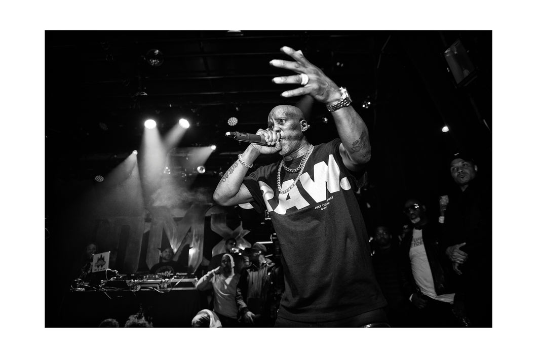 DMX @ Irving Plaza (Mon 4/1/19) 16x24 Black & White Print