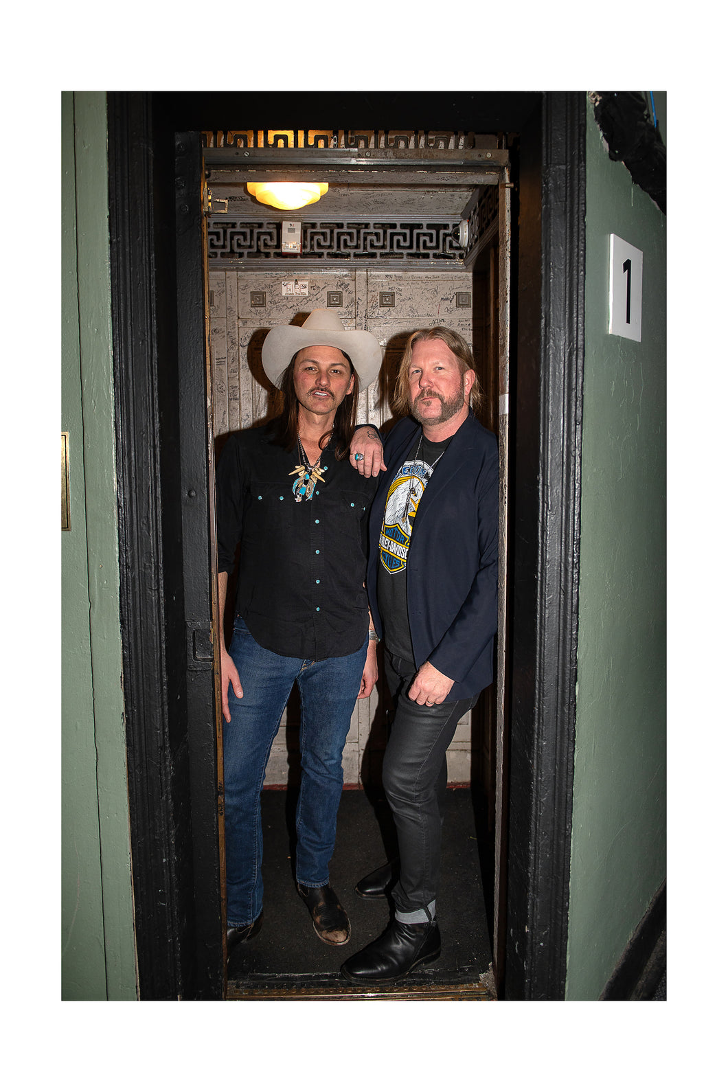 Duane & Devon- Elevator portrait Allman Betts Family Revival @ Beacon Theatre (Sat 12/7/24) Color Print