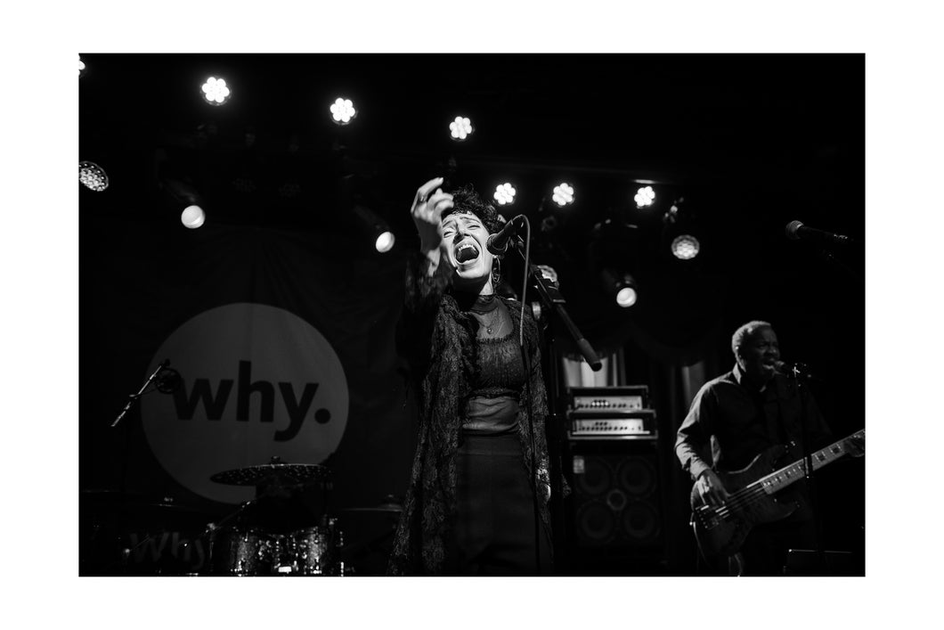 Emily King- WhyHunger benefit @ Brooklyn Bowl (Wed 11/1/23) 16x24 Black & White Print