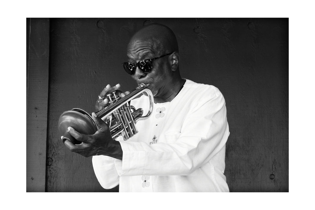 Gregory Davis- Something For Satchmo photo shoot (Tue 4/30/24) Black & White Print