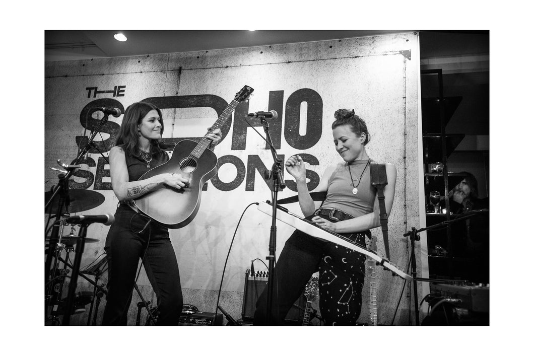 Larkin Poe @ SoHo Sessions (Tue 2/28/23) 16x24 Black & White Print