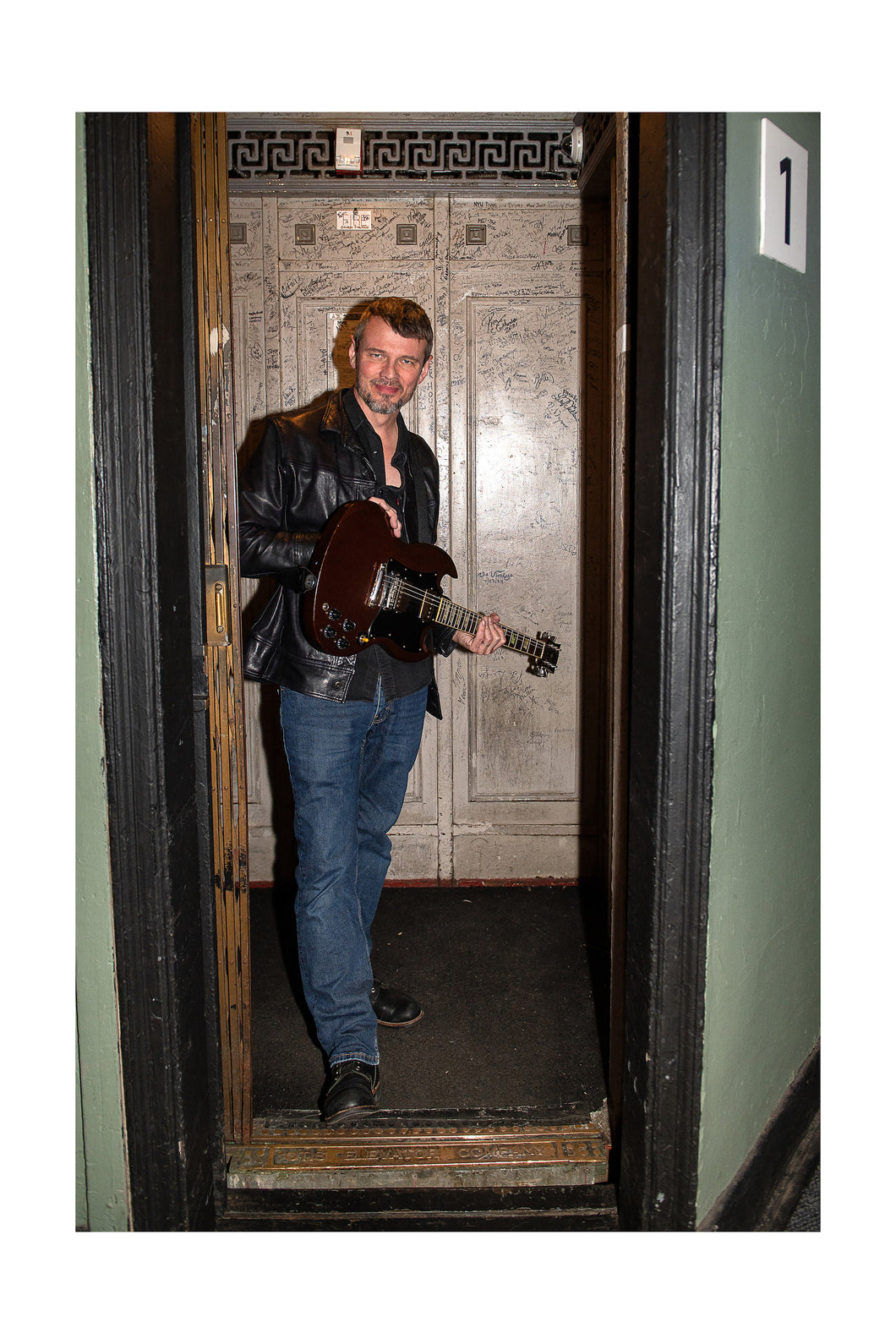 Luther Dickinson- Elevator portrait Allman Betts Family Revival @ Beacon Theatre (Sat 12/7/24) Color Print