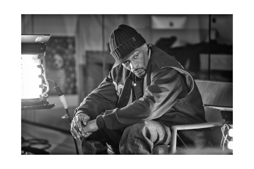 Rakim From Scratch documentary @ Anonymous Content, TriBeCa (Sun 12/6/15) 16x24 Black & White