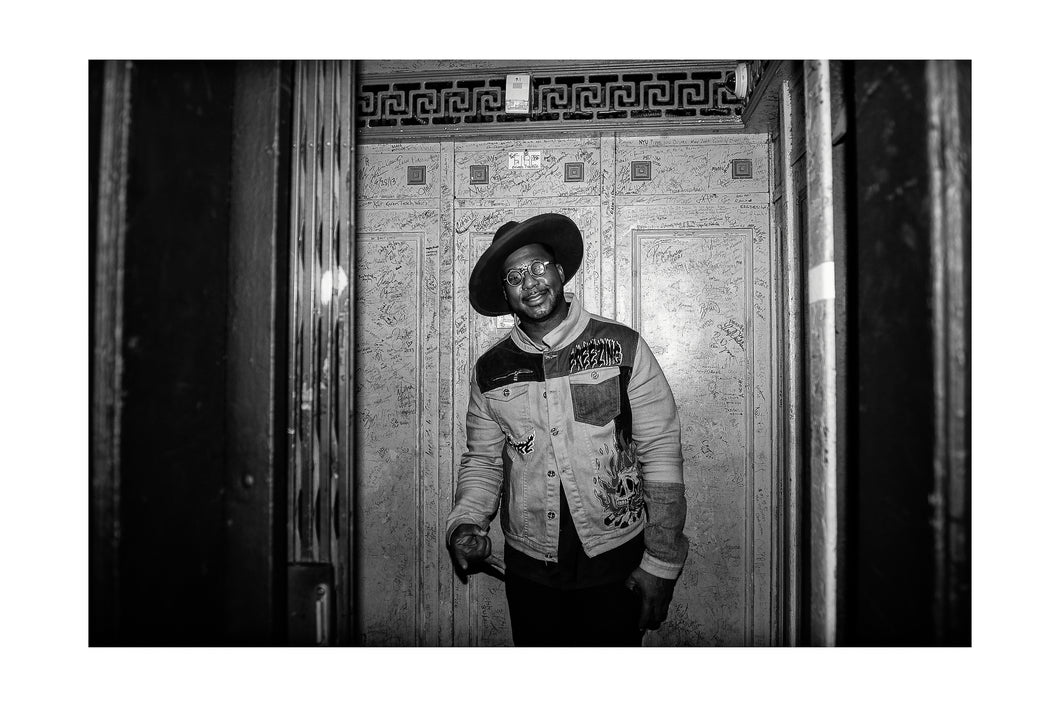 Robert Randolph- Elevator portrait Allman Betts Family Revival @ Beacon Theatre (Sat 12/7/24) Black & White Print