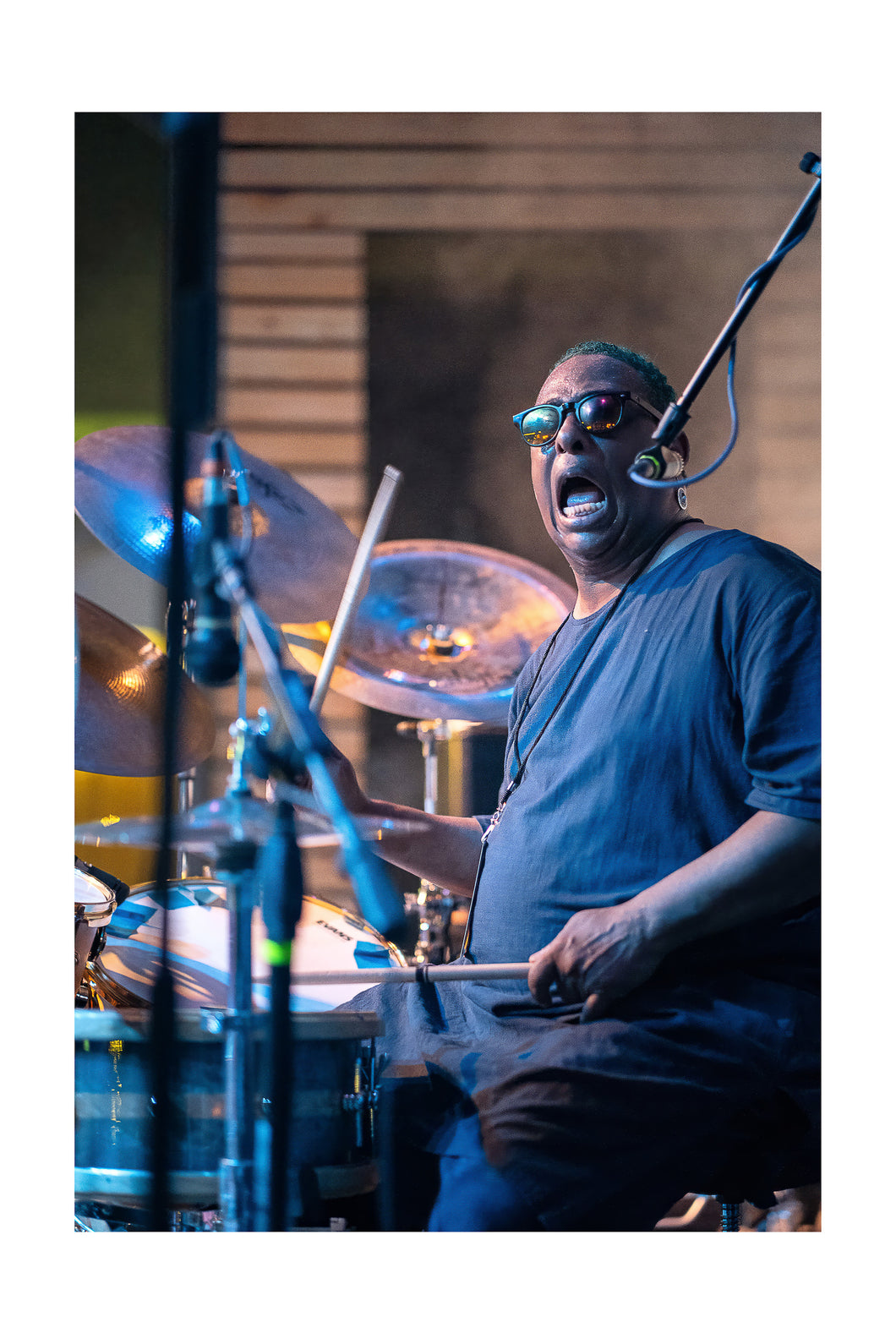 Russell Batiste- PBS @ NOLA Crawfish Fest (Mon 5/1/23) Color Print