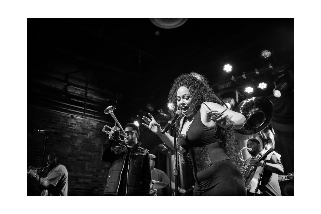 Soul Rebels with Elle Varner @ Brooklyn Bowl (Sat 3/25/23) 16x24 Black & White