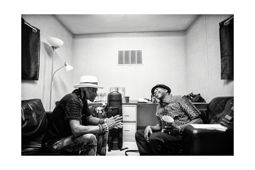 The Uptown Ruler & The Wolfman @ Voodoo Threauxdown (Wed 8/8/18) Black & White Print