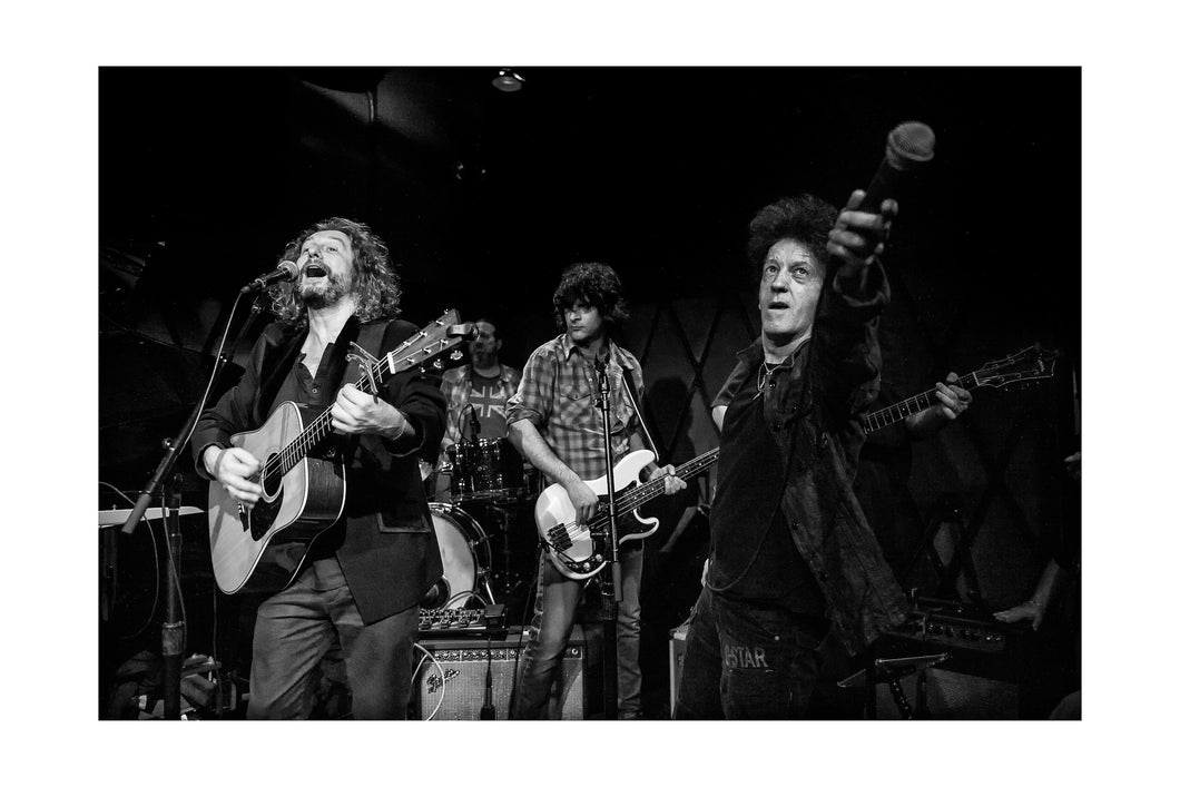 Willie Nile joins James Maddock @ Rockwood Music Hall (Fri 1/4/13) 16x24 Black & White Print