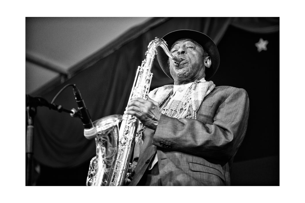 Archie Shepp Quartet Jazz Tent 16x24 Black & White Print