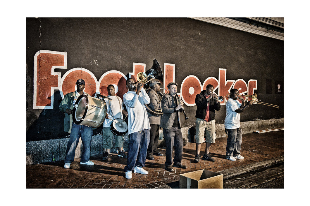 Brass band on Bourbon Street (Wed 5/4/11) 16x24 Color Print
