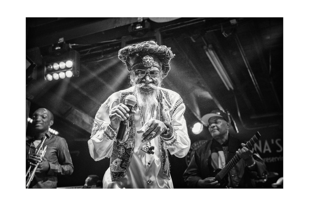 Bunny Wailer Tipitina's 16x24 Black & White Print