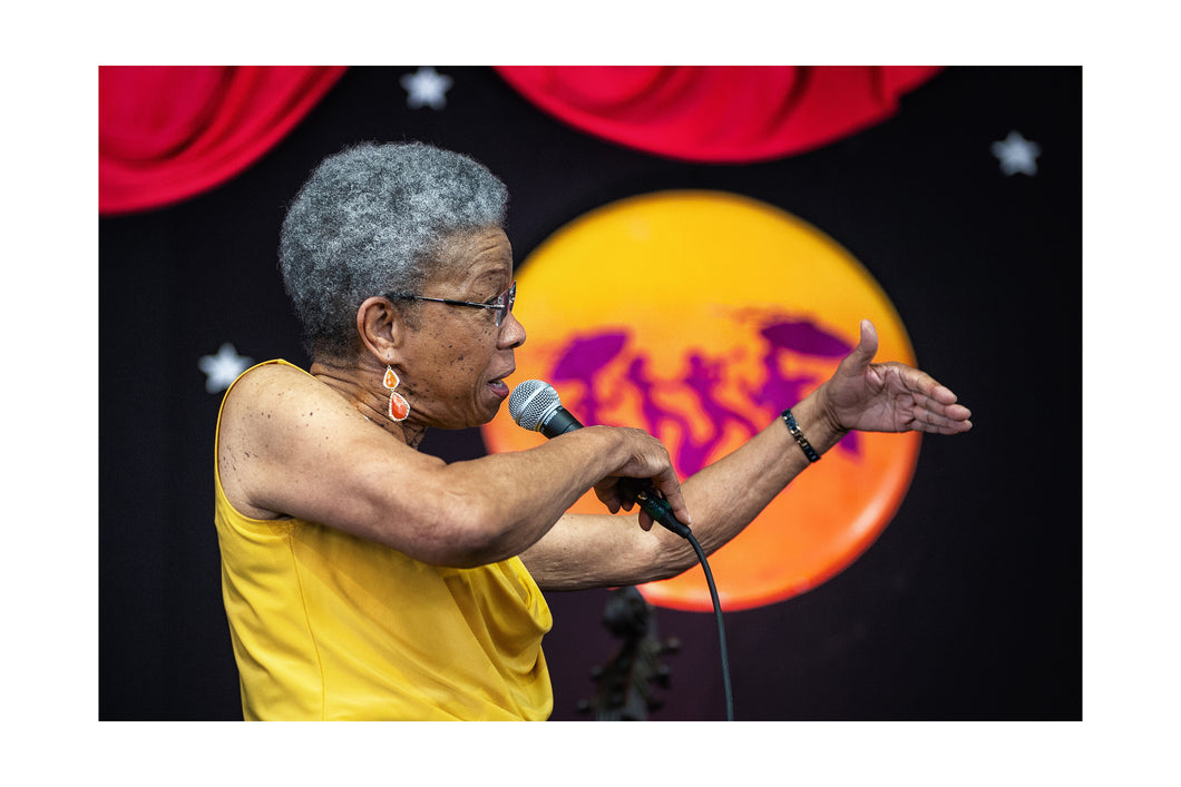 Germaine Bazzle @ Jazz Tent (Sat 4/27/19) 16x24 Color Print