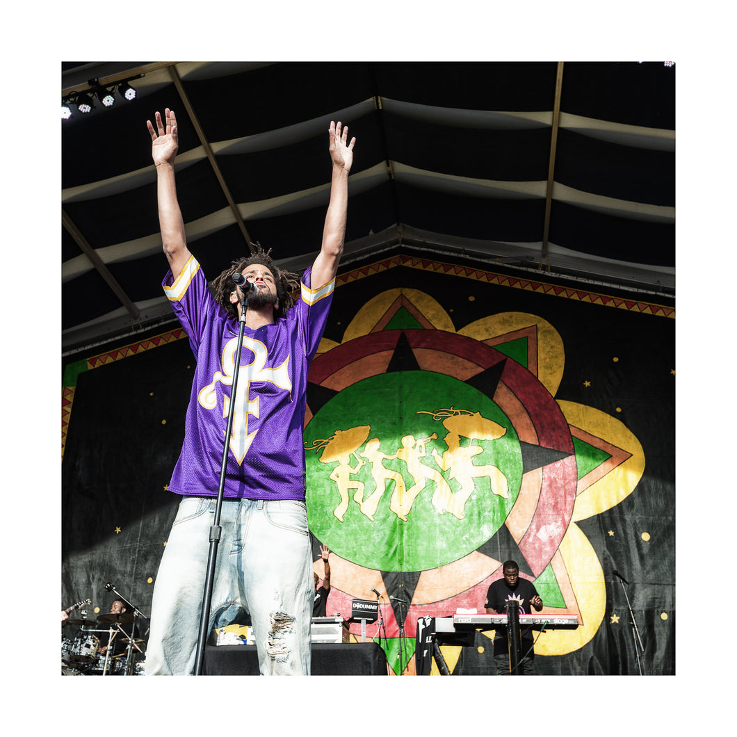 J Cole @ Congo Square (Sun 4/24/16) 14x14 Color Print