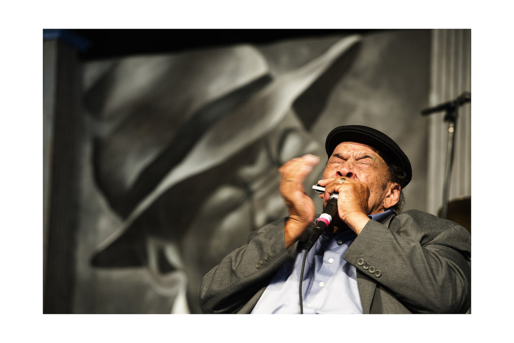 James Cotton Superharp Band @ Blues Tent (Thur 5/3/12) 12x18 Color Print