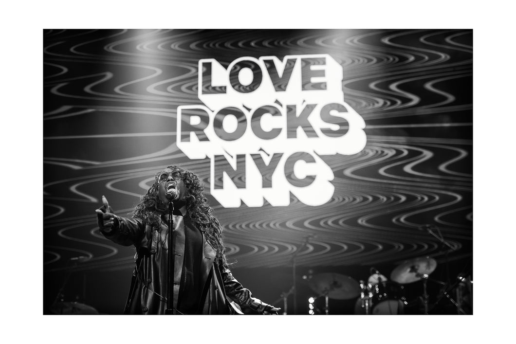 Ledisi- Love Rocks NYC rehearsals (Thur 3/9/23) Black & White Print