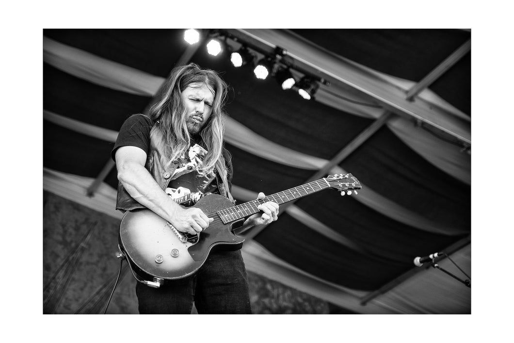Lukas Nelson @ Gentilly Stage (Fri 4/27/18) 16x24 Black & White Print