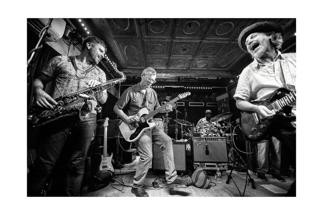 New Orleans Suspects with Luther Dickinson @ Maple Leaf (Fri 4/29/22) 16x24 Black & White Print