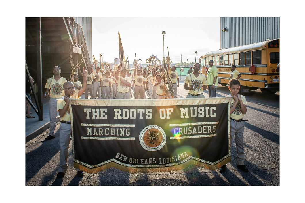 The Roots of Music Marching Cruaders @ Fiya Fest (Fri 4/1/15) 12x18 Color Print