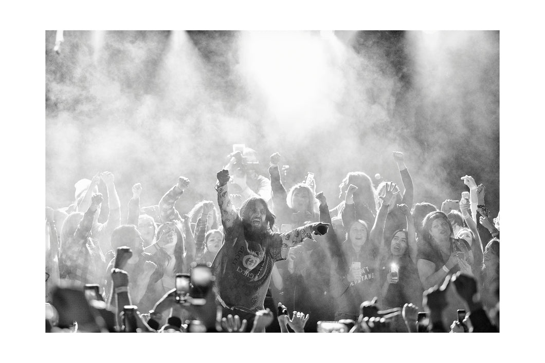 Thirty Seconds to Mars Irving Plaza 16x24 Black & White Print