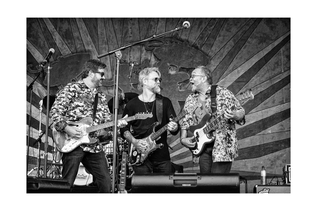 Voice of the Wetlands All-Stars @ Gentilly Stage (Sat 4/28/18) 12x18 Black & White Print